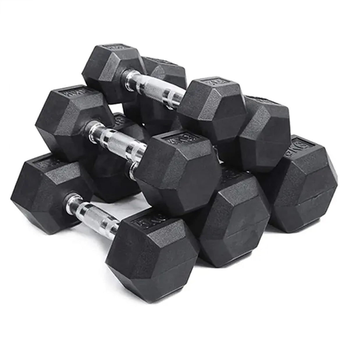 Rubber Hex Dumbbell Set for Your Home Gym