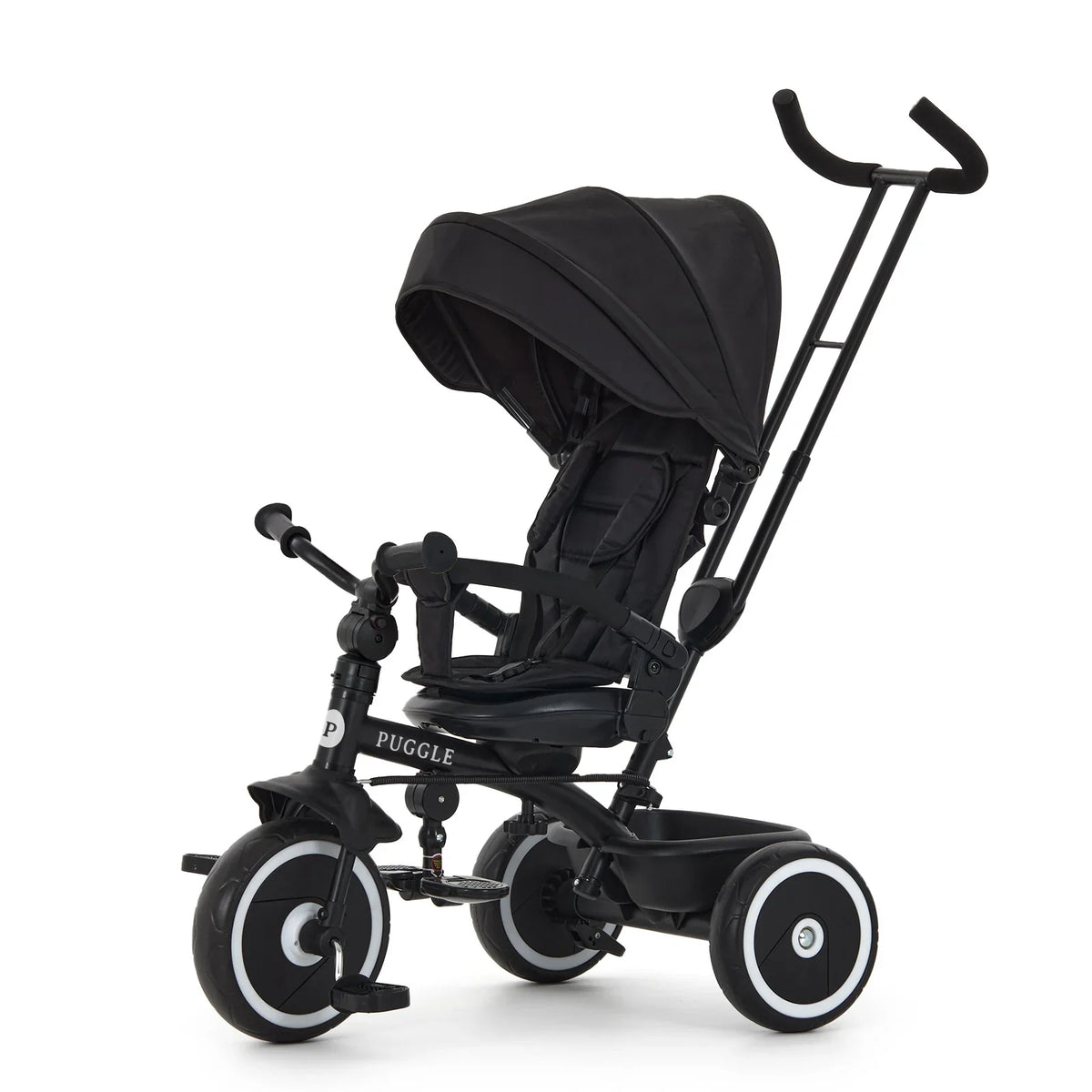 Easy Twist 6-in-1 Folding Trike with Parent Handle - Midnight Black (9 Months - 5 Years)