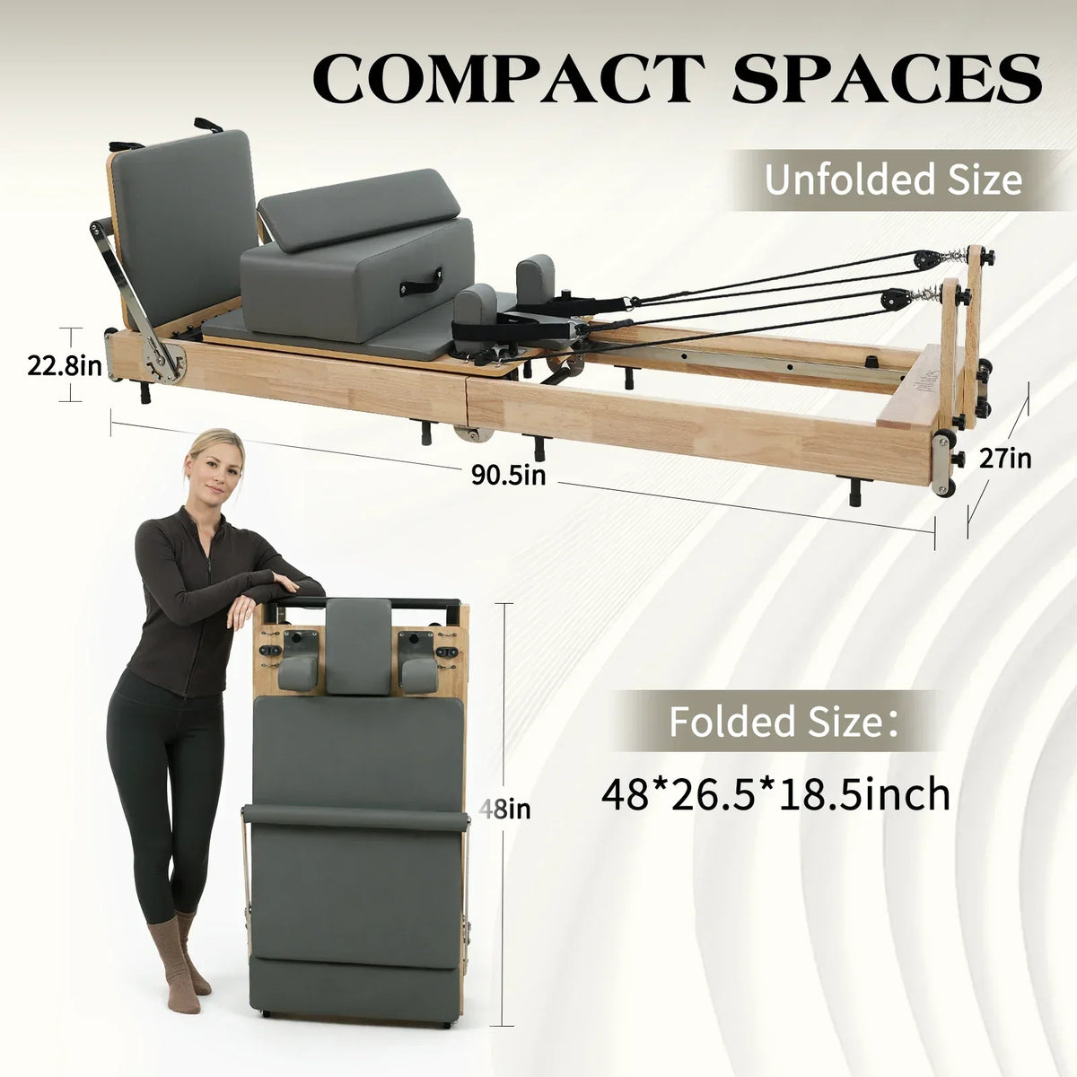 Ease Foldable Pilates Reformer