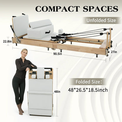 Ease Foldable Pilates Reformer