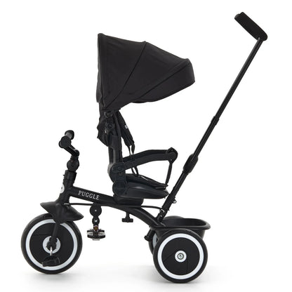Easy Twist 6-in-1 Folding Trike with Parent Handle - Midnight Black (9 Months - 5 Years)