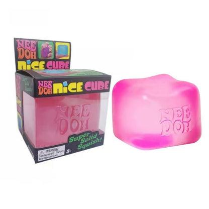 Needoh Nice Cube Sensory Toy: Stress-relief Squeeze Toy / Anti-stress Cube, 4 Oz