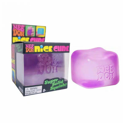 Needoh Nice Cube Sensory Toy: Stress-relief Squeeze Toy / Anti-stress Cube, 4 Oz