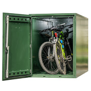 Tuffbox Bi-Bike Locker Outdoor Metal Bike Storage Shed for 2 Bikes