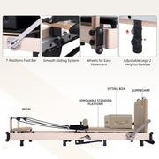Muse Foldable Pilates Reformer