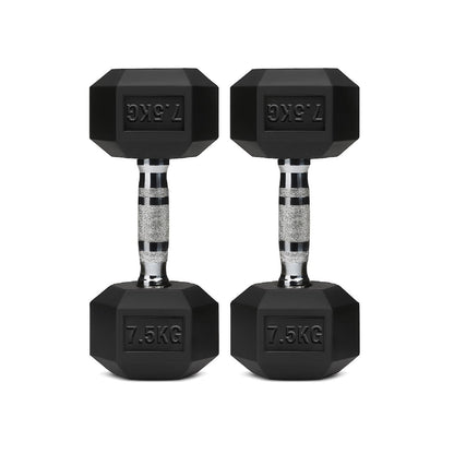 Rubber Hex Dumbbell Set for Your Home Gym