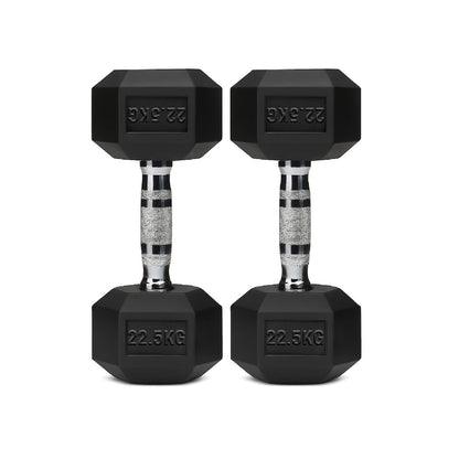 Rubber Hex Dumbbell Set for Your Home Gym