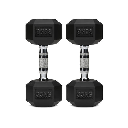 Rubber Hex Dumbbell Set for Your Home Gym