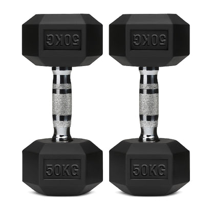 Rubber Hex Dumbbell Set for Your Home Gym