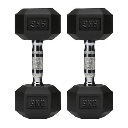 Rubber Hex Dumbbell Set for Your Home Gym