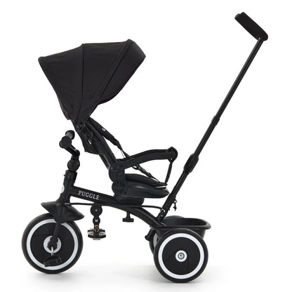 Easy Twist 6-in-1 Folding Trike with Parent Handle - Midnight Black (9 Months - 5 Years)