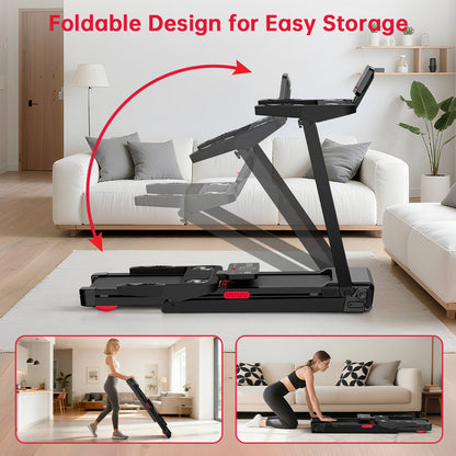 Folding Treadmill Q8, 1-12KM/H, 5% Manual Incline, Touch Control