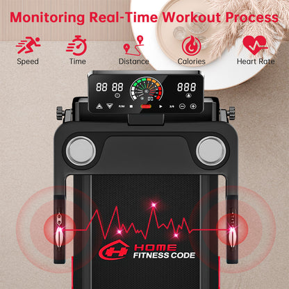 Folding Treadmill Q8, 1-12KM/H, 5% Manual Incline, Touch Control