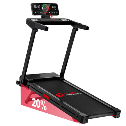 Folding Treadmill Q8, 1-12KM/H, 5% Manual Incline, Touch Control