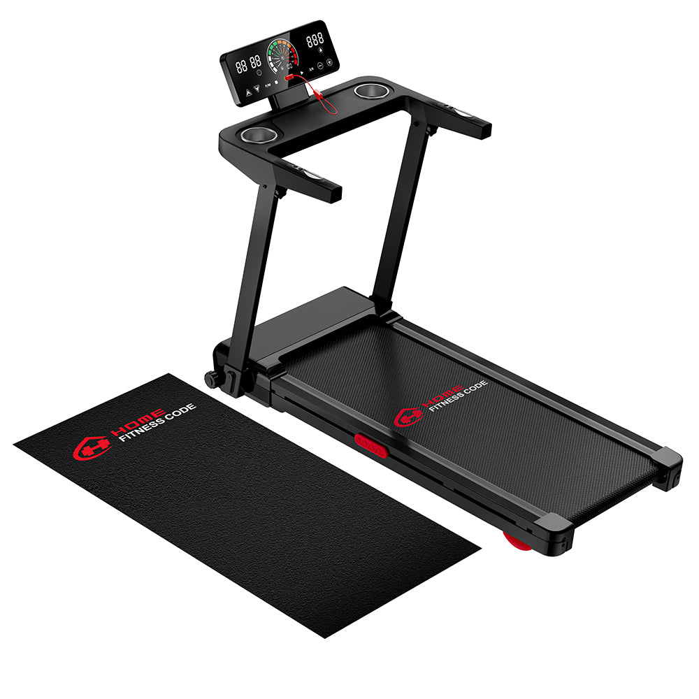 Folding Treadmill Q8, 1-12KM/H, 5% Manual Incline, Touch Control