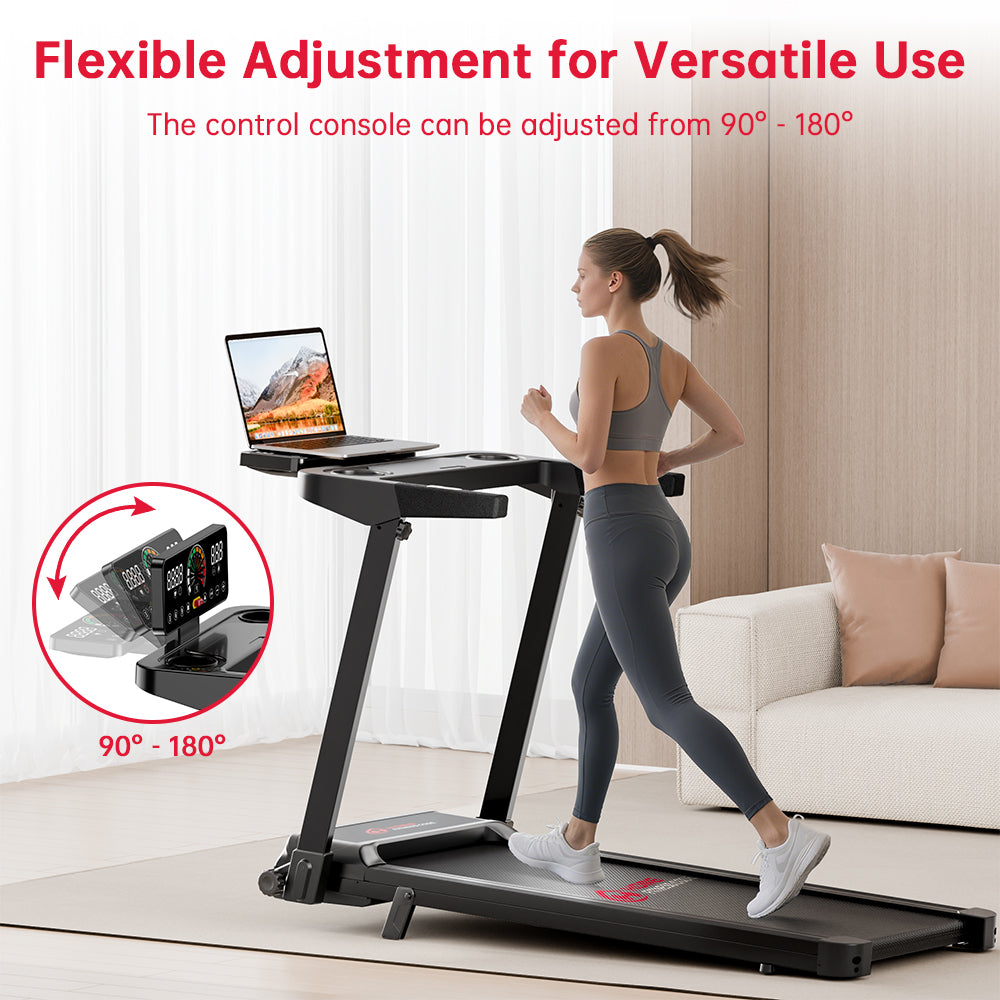 Folding Treadmill Q8, 1-12KM/H, 5% Manual Incline, Touch Control