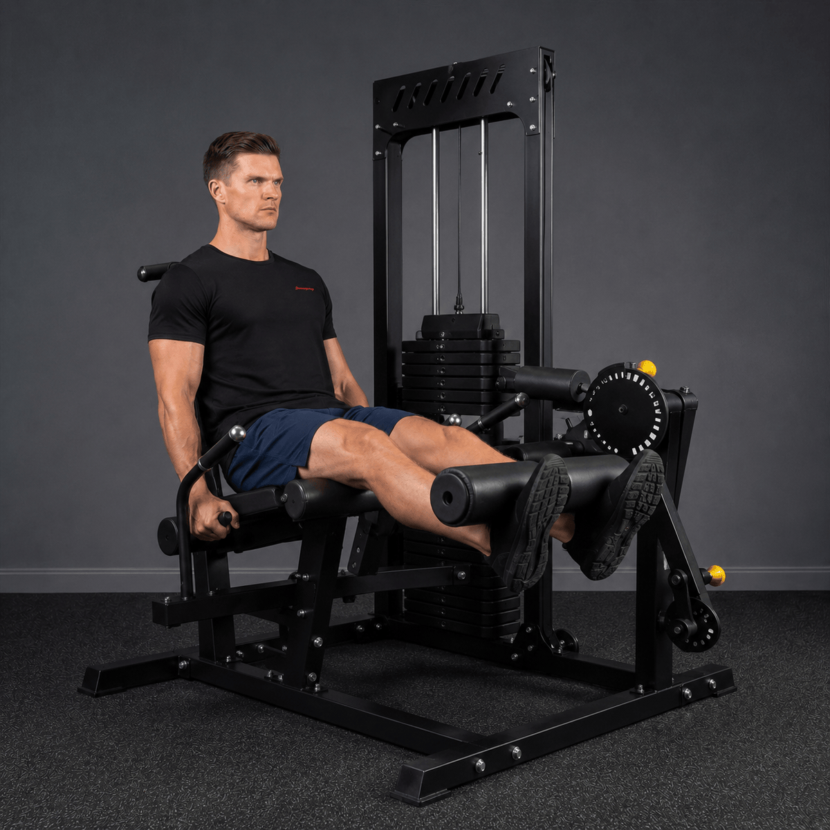 Strongway Leg Curl and Extension Machine with 89KG Weight Stack