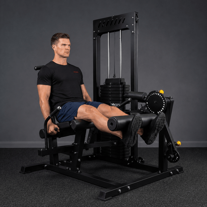 Strongway Leg Curl and Extension Machine with 89KG Weight Stack