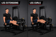 Strongway Leg Curl and Extension Machine with 89KG Weight Stack