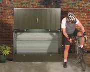 Trimetals Protect-a-Cycle™ with Ramp | High-Security Bike Store for 3 Bikes
