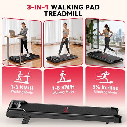 Treadmill Z3 with Brushless Motor, Speed 1-6KM/H, 5% Manual Incline